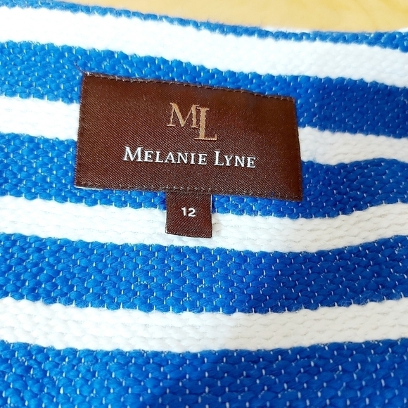 MELANIE LYNE Zip Up Blazer Fully Lined Suit Jacket Size 12 - Picture 12 of 13